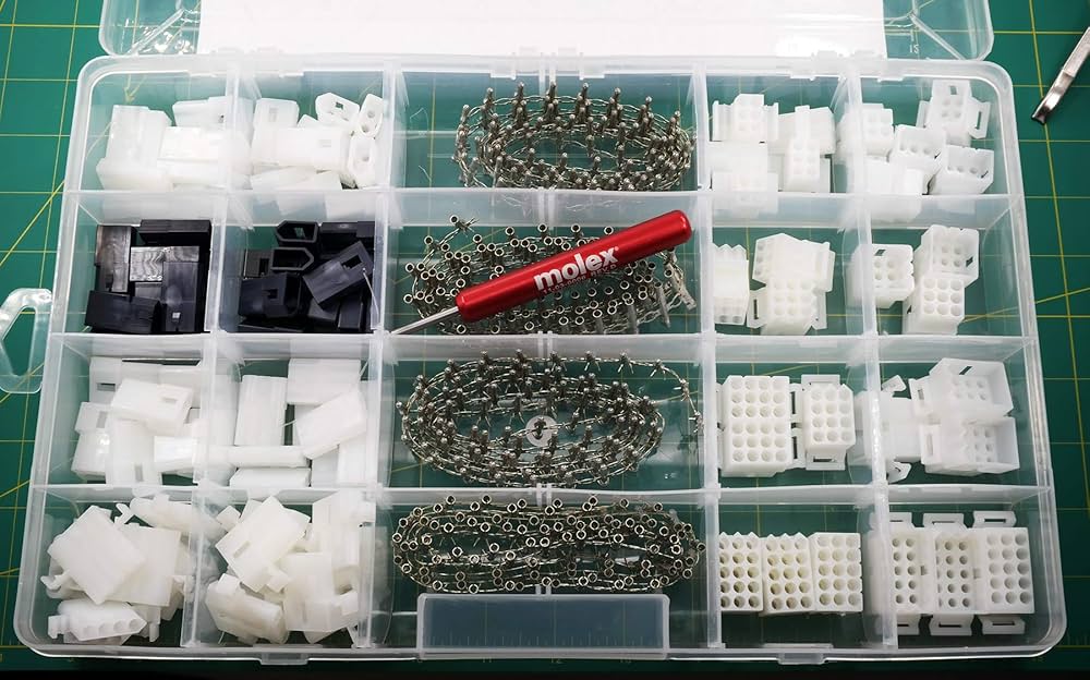 Amazon.com: 510pcs Molex 2-15 Pin 14.0A Connector Kit 0.093